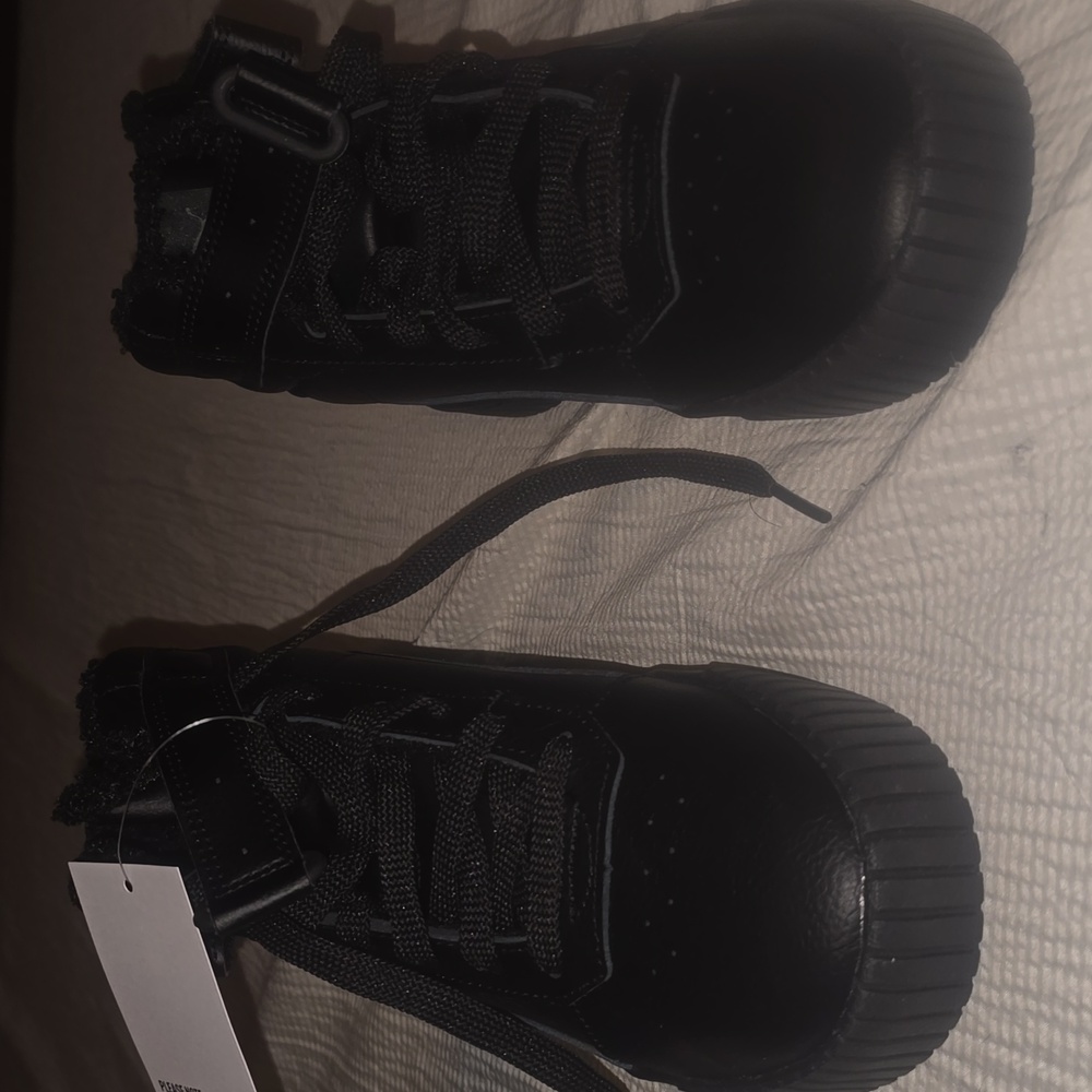 Puma Black Leather High-Tops